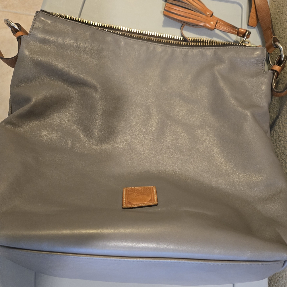 Dooney & Bourke Gray Brown Hobo Bag